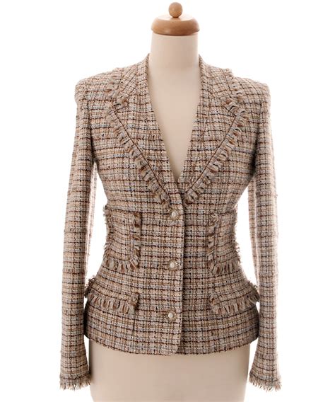 chanel fringed tweed jacket.